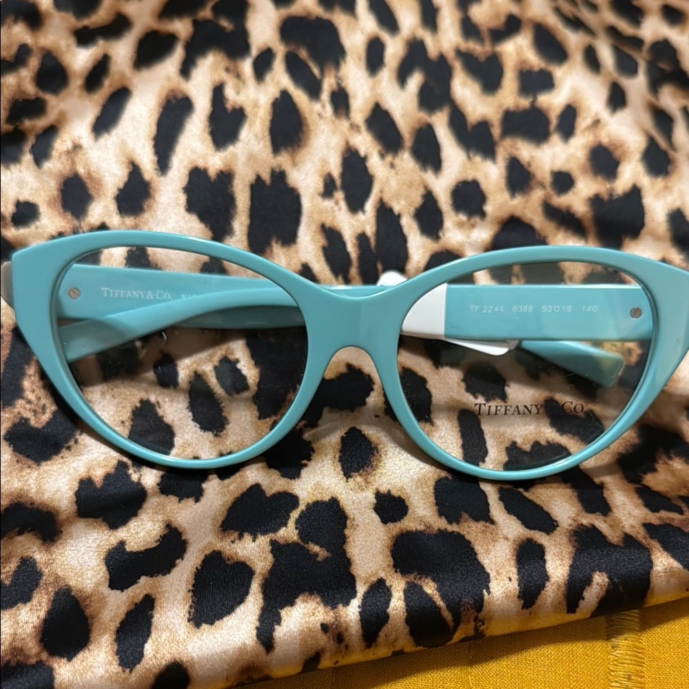 Tiffany & Co. Blue Cat-Eye Glasses